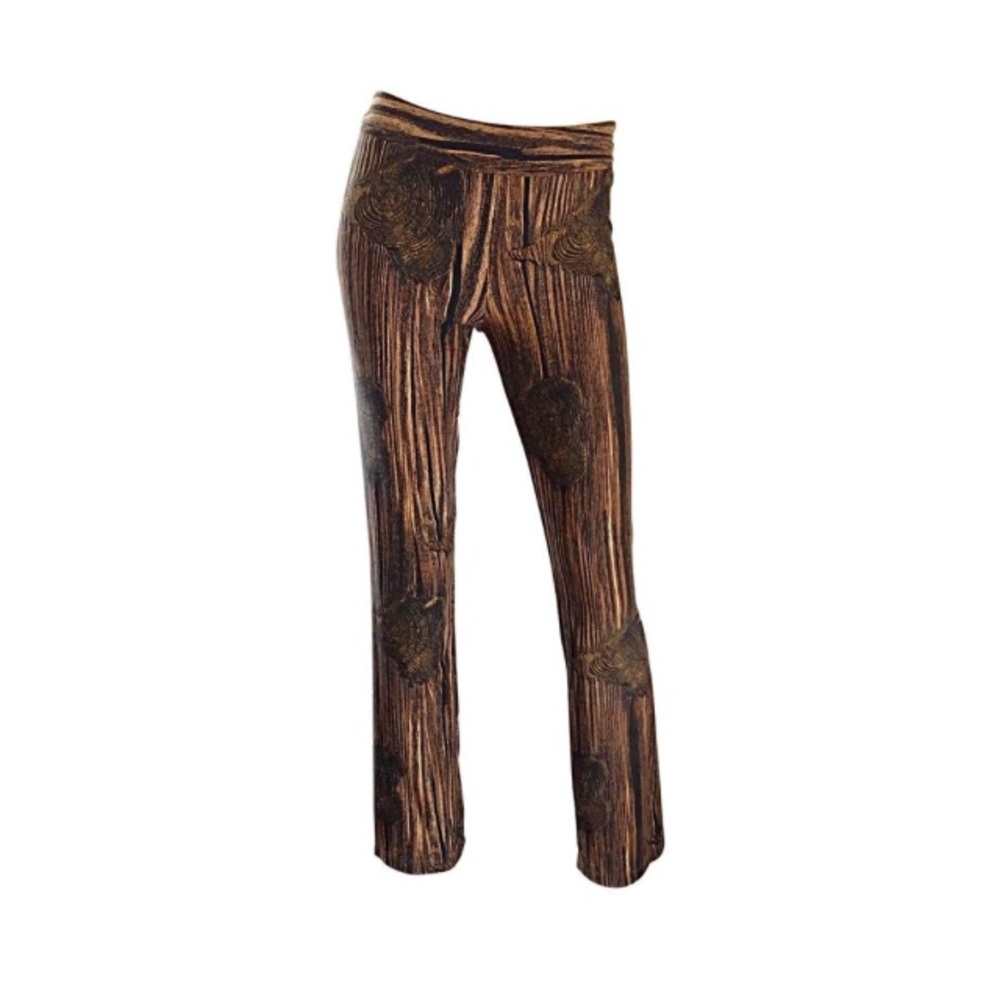 Moschino Couture tree bark & hearts pant!!! 💎 authentic designer vintage